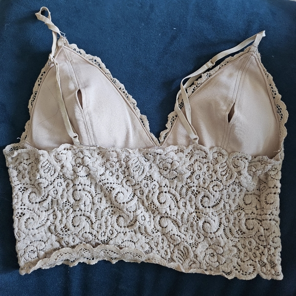 wishlist lace beige bralette size small - Picture 3 of 4